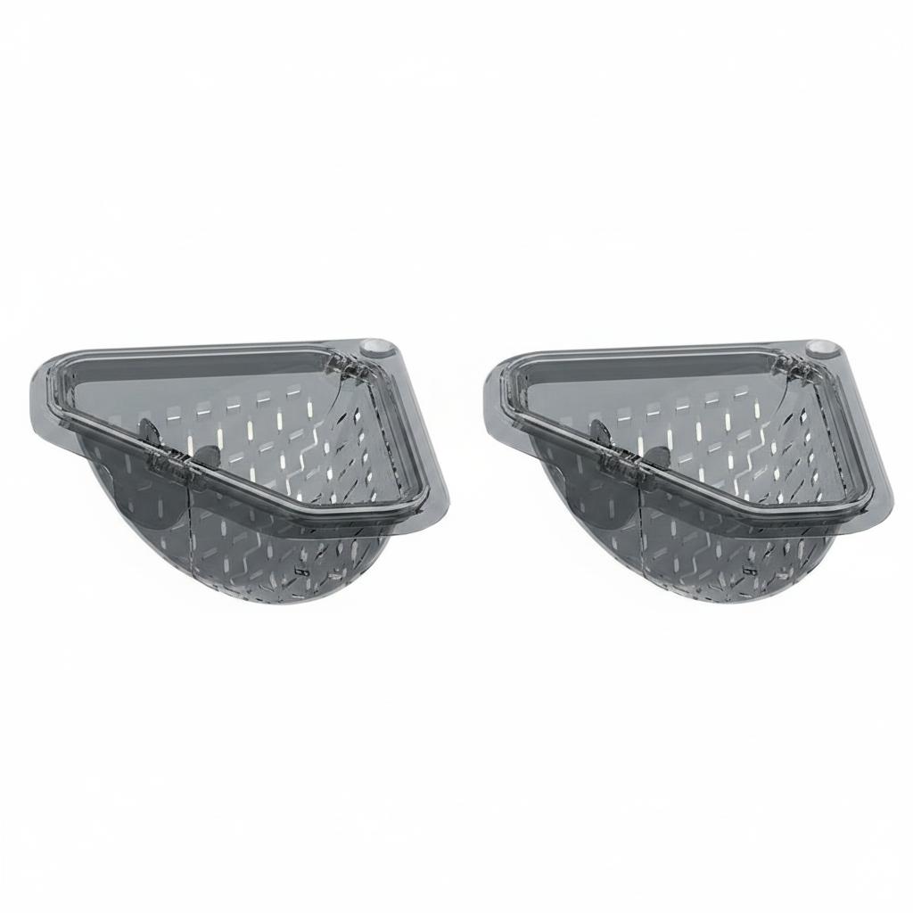 Magnetic Draining Triangular Filter Corner Drainer Rack Food Catcher Stopper Anti Clogging Kitchen Gadget Accessories