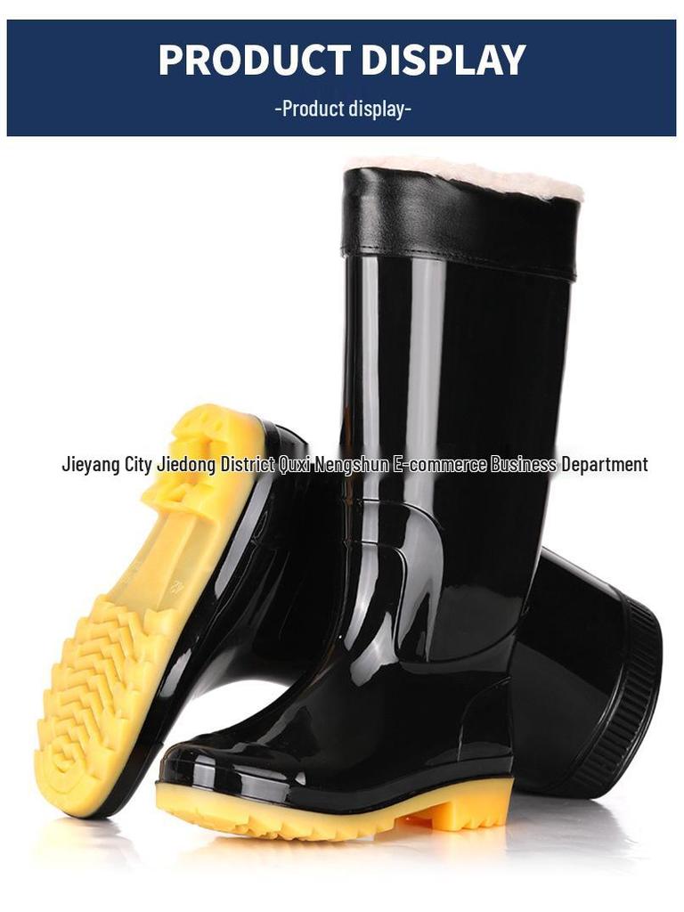 Wasserdichte Regenstiefel für Herren: Rutschfestes Gummi, Fleecefutter, Erhältlich in langen, mittellangen und kurzen Ausführungen
