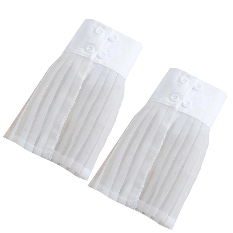 

Плиссированные манжеты на запястье, декоративные рукава, искусственные рукава, украшение для женщин, для повседневного наряда и наряда для делового мероприятия, улучшающее образ 1