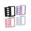 4pcs Nail Drill Bit Holder Stand Home Salon Dustproof Nail Drill Bit Display Organizer Storage Container Box