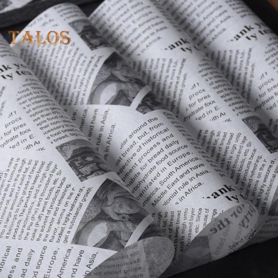 100 szt. Wkładka do tacy Food Grade Oszczędzająca pracę 2 kolory Praktyczny projekt papieru gazetowego Papier do pieczenia, gadżety kuchenne