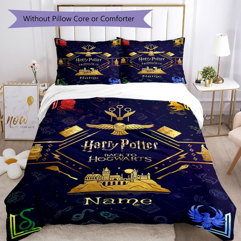 Warner Bros. Films (20) Customize Your Name Bedding Set Breathable Duvet Cover with Pillowcases Home Decoration Birthday Gift