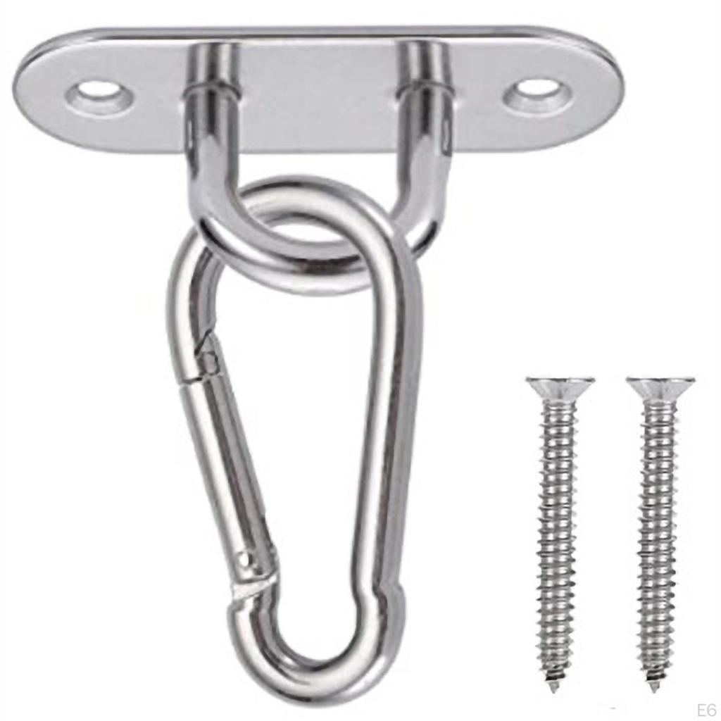 Pad Eye Plate Ceiling Hook Sturdy Hammock Mount Easy Install Portable Marine Hardware Staple