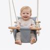 Wooden Baby Swing - GINGER HOME Scandi - Soft Cotton Seat - Solid Wood Structure - Load 30 Kg