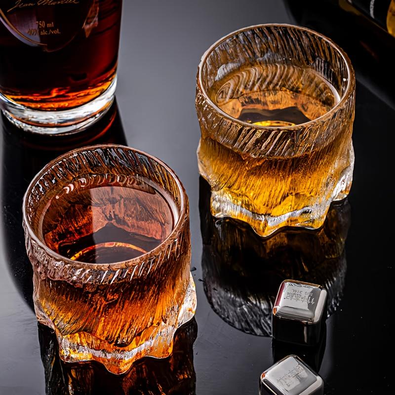 Stylish Glacier Pattern Glass Cup for Home Living Room Drinking Water Wine Hosting High Quality Manufacturer Direct