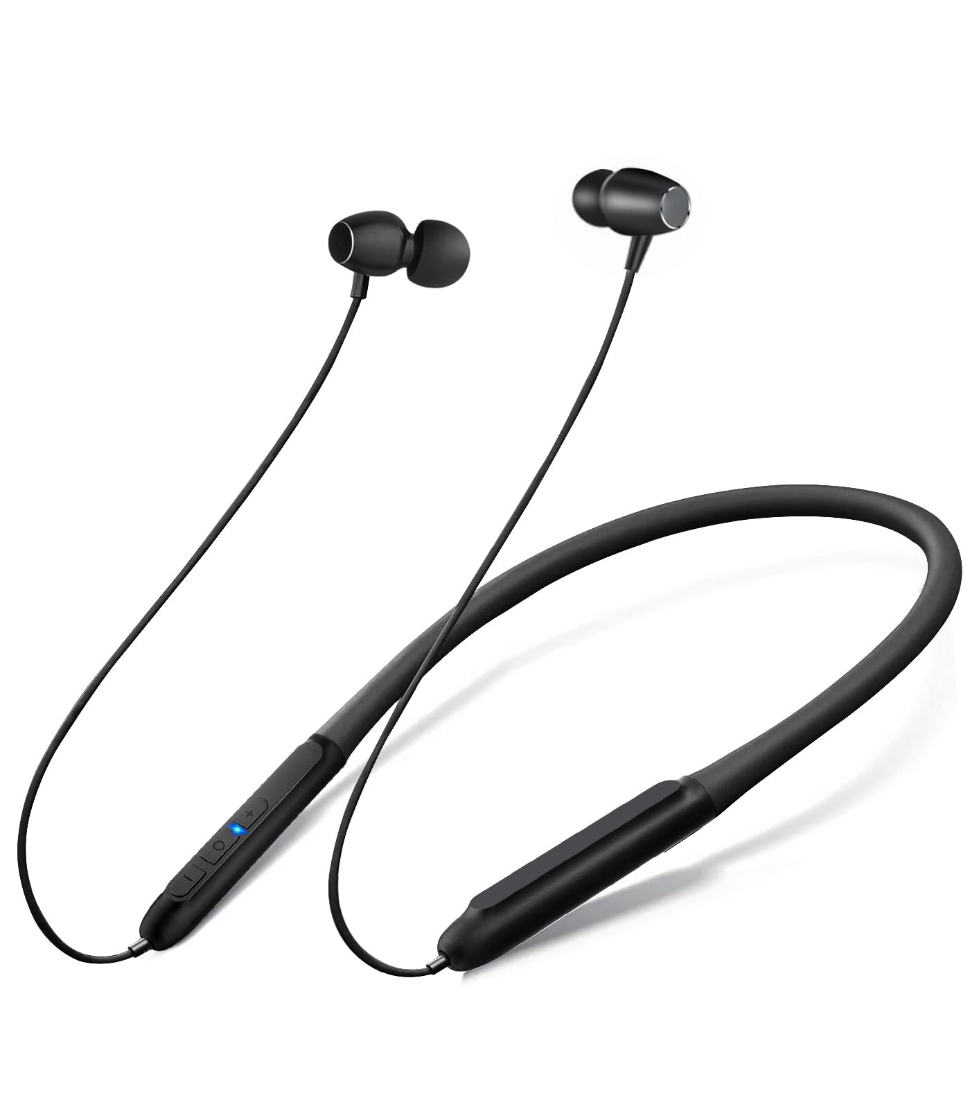 

[Наушники-вкладыши с шейным ободом нового дизайна 2024 года, Bluetooth 5.3] Беспроводные наушники HQP, с шейным ободом, 35 часов воспроизведения, шумоподавление CVC8.0, быстрая зарядка Type-C