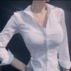 Chic Slim Fit White Shirt - Versatile Hot Girl Style
