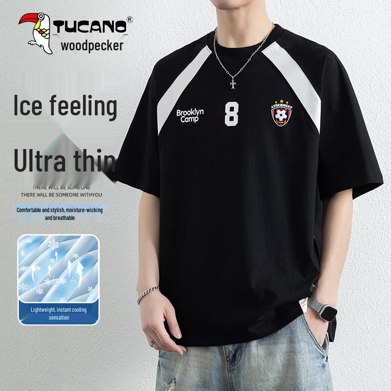 

TUCANO Men s Ice-Feel Breathable Embroidered Raglan T-Shirt XL