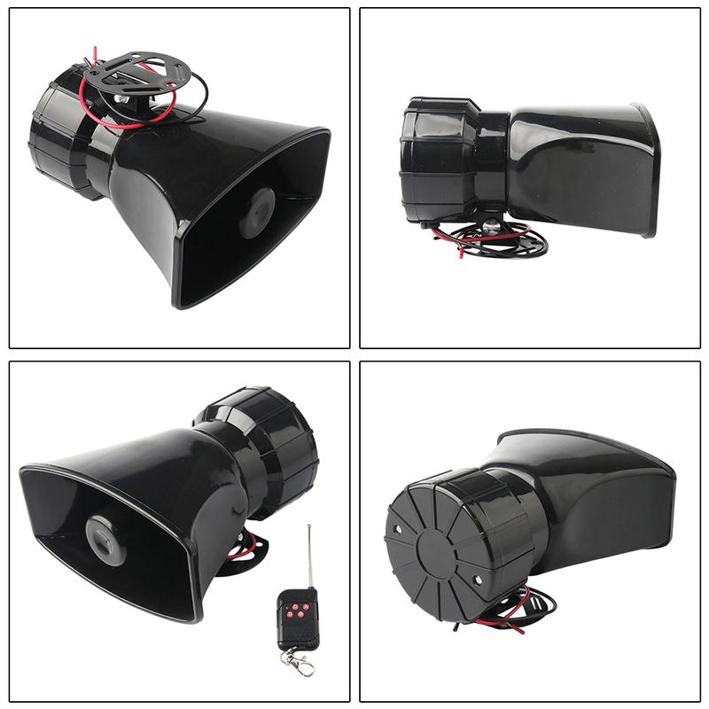 100w 130dB High Volume Car Alarm 1Horn With 7 Distinct Sounds For 12V Motorcycles, Mopeds, Cars, Trucks