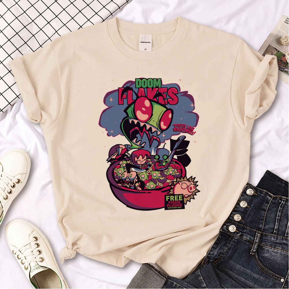 Invader Zim t-shirts heren comic t-shirts mannelijk manga anime streetwear kleding