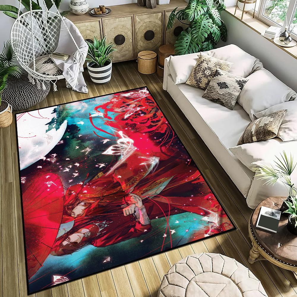 anime Door Mat Official Anti-Slip Heaven Kitchen Bedroom Handmade Tufted Rug Carpet Living Blessing Room Entrance Decoration