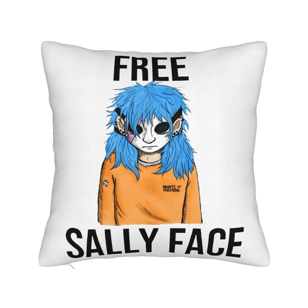 Fronha Sally Face Poliéster Macio Capa de Almofada Decoração Máscara Sal Fisher Jogo Larry Johnson Capa para Almofada de Sofá Casa Zíper