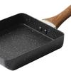 Tamagoyaki Pan Prevent Stick Mini Japanese Omelette Pan Breakfast Flat Pan for Kitchen Accessories Black 15x18cm