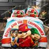 Kreslené chipmunkové Alvin 3D NOVÉ Povlak na peřinu Povlak na polštář Sada povlečení Pro dospělé Dítě Chlapec Dívka Dekorace ložnice Dětské Jednolůžko Dvojlůžko Velké