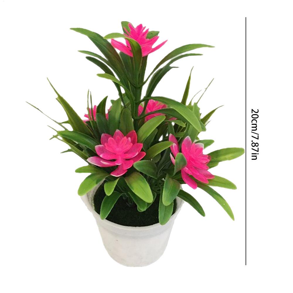 

New Simulation Potted Tabletop Decoration Artificial Greenery Potted Plants Realistic Home Decor For House Tabletop Decoration