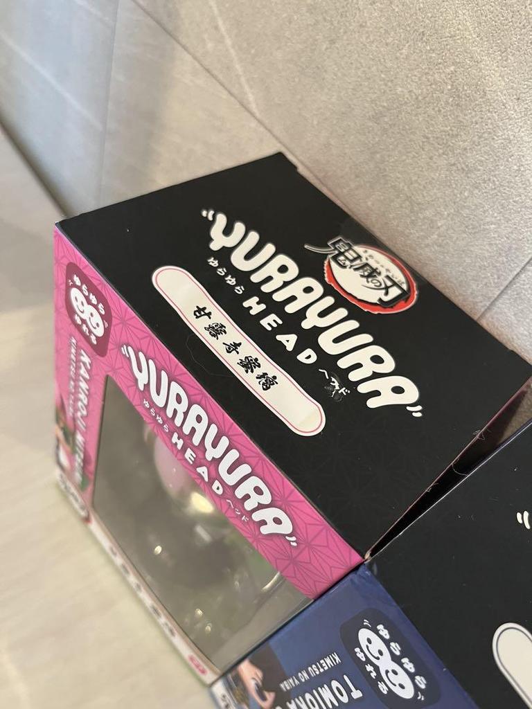 [USED] Yurayura Yurayura Head Demon Slayer Mitsuri Kanroji and Giyu Tomioka Figure Mascot