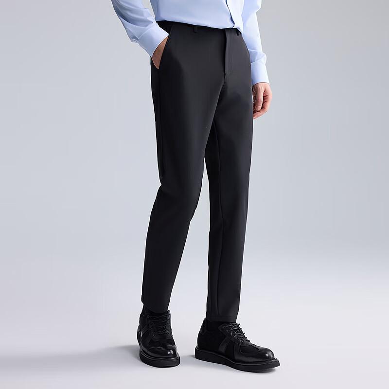 Lilang Men's Elastic Slim-Fit Cropped Casual Pants