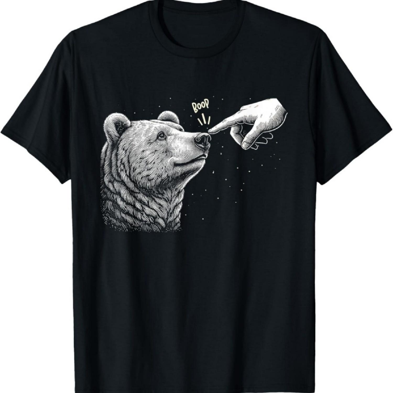 

Boop Bear Black Grizzly Bears Cool Funny for Men Women Kids T-Shirt XXXXXL чёрный
