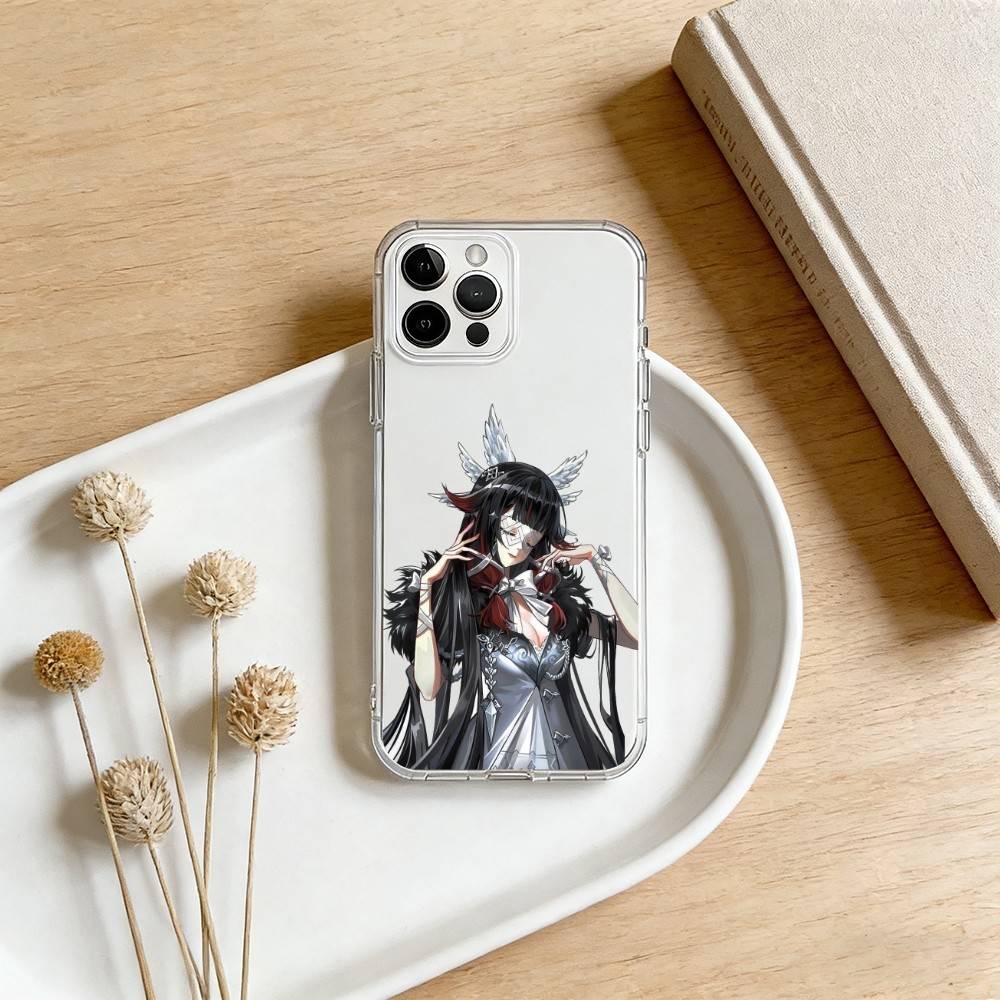 C-Colombina Genshin Phone Case For iPhone 17 16 15 14 13 12 11 Mini Pro Max Plus Transparent Cover