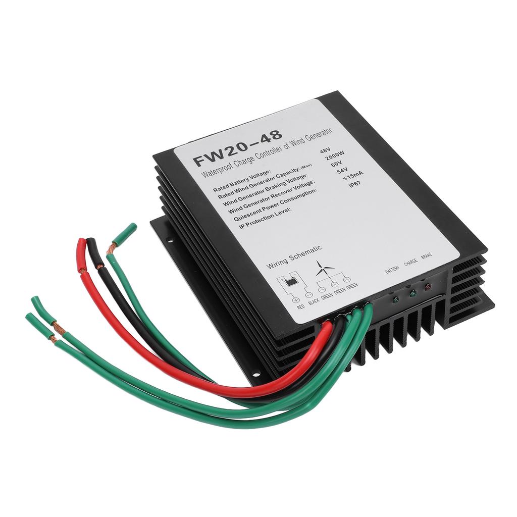 MPPT Wind Turbine Charge Controller IP67 Water Resistant 48V Automatic Controller for 2000W Wind Tur
