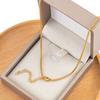 5pcs 10pcs 2pcs Stainless Steels Box Chian Necklace Choker Chain 46cm Lobster Clasp Beaded Chains DIY Jewelry Making Wholesale