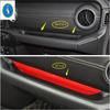 Carbon Fiber Look Car Copilot Glove Handle Decor Stripes Cover Trim For Jeep Wrangler JL 2018 -  Interior Refit Accessories