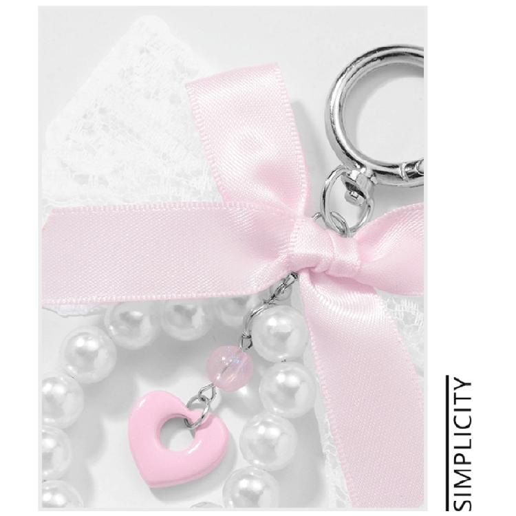Heart Shaped Carabiner Charm Keychain Scratch Resistant Alloy Key Holder With Y2K Retro Decorative Charm