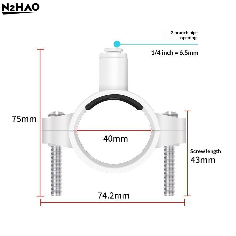 Náhradní díl filtru Svorka pro RO systém Rychlovýměnná svorka vodního filtru Pro RO systém 1/4'' Konektor trubky