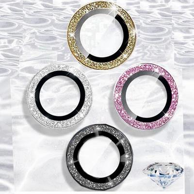 Protector de Anillo Metálico de Lente de Cristal para iPhone 16E 11 12 13 14 15 16 17 Pro Max plus Air 12 mini 13 mini Protección de Lente de Cámara Película de Cámara