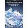 Compact Cordless Laundry Washer with Built In Battery for Delicate Clothes Dormitory Camping Water Saving Technology