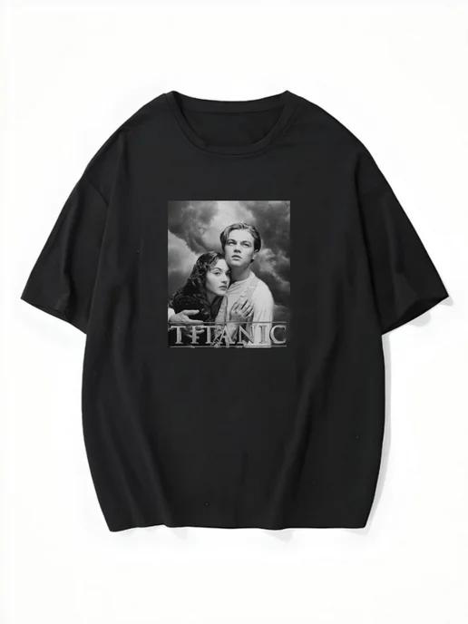 Oversized T-shirt with a 90s–2000s print XL
