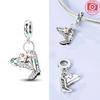 Charm Plata Western Cowboy Boots And Hat Pendant Fits Genuine Bracelet Charm For Women Jewellery DoItYourself Crafting Gift