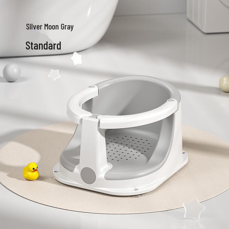 Sedile da Bagno per Neonati Chiuso: Sgabello per Sit-Up Antiscivolo per Neonati e Bambini Piccoli per un Bagnetto Sicuro