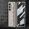 Samsung Mobile Phone Case Fine Hole Case Film Integrated Z Fold8Ultra Elastic Wristband Anti-drop Protective Cover Cross-border