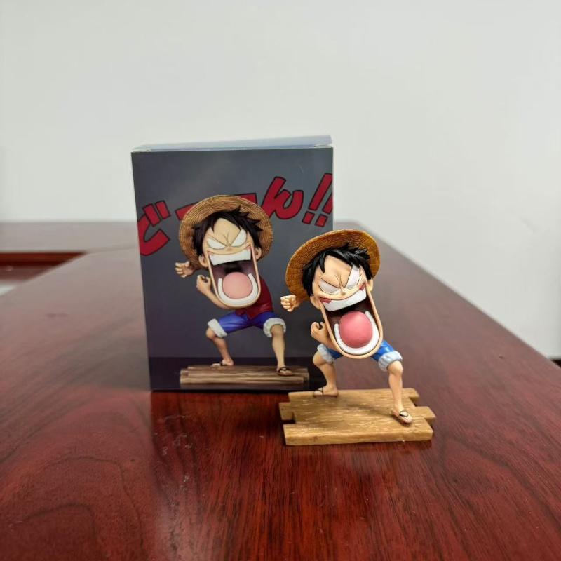 15cm Animation One Piece Luffy Figures Sanji Monkey D Luffy Roronoa Zoro Action Figure The Hungry Trio PVC Anime Model Perfect Toys