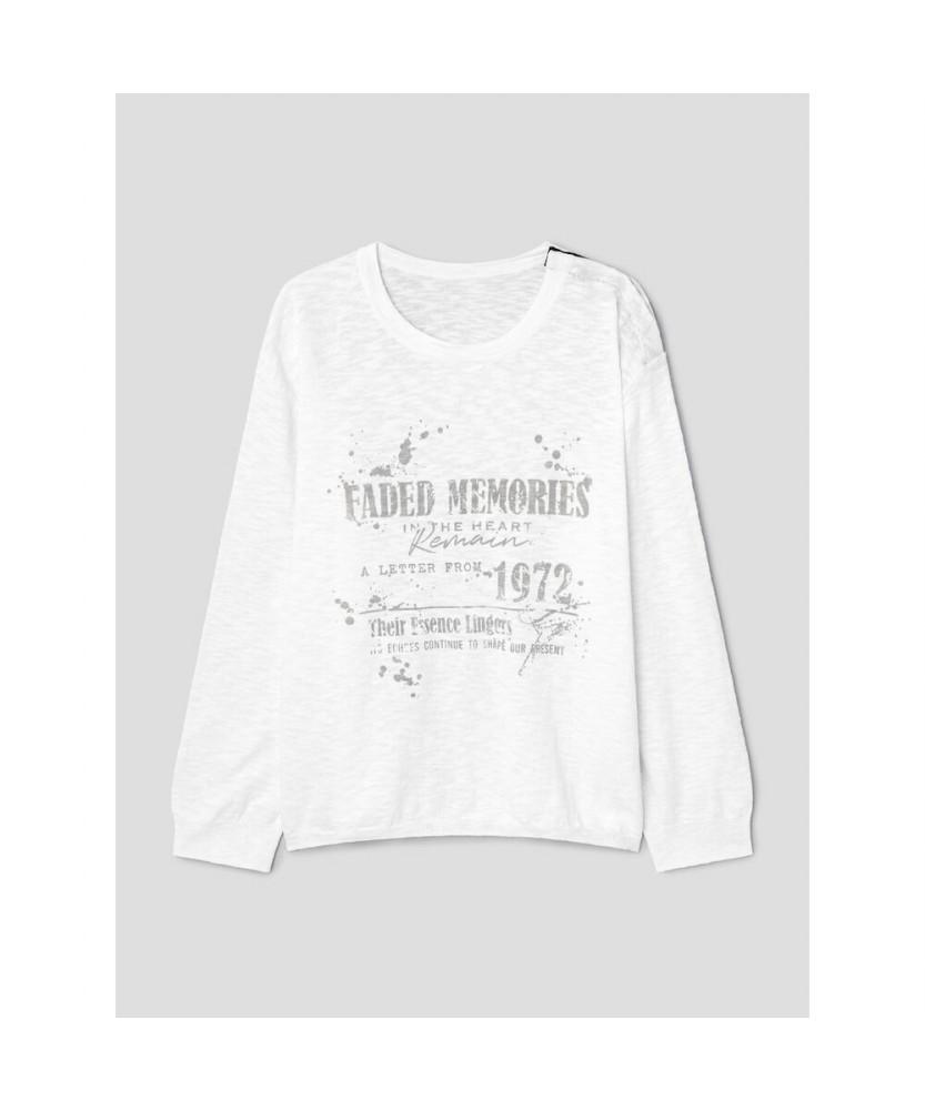 8seconds Off-Shoulder Pullover Ivory