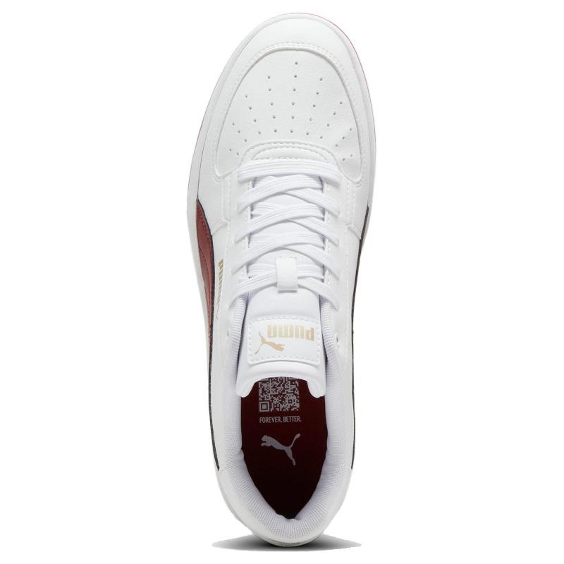 Puma Caven 2.0 Unisex Low Top Skate Shoes White Red 392290-34