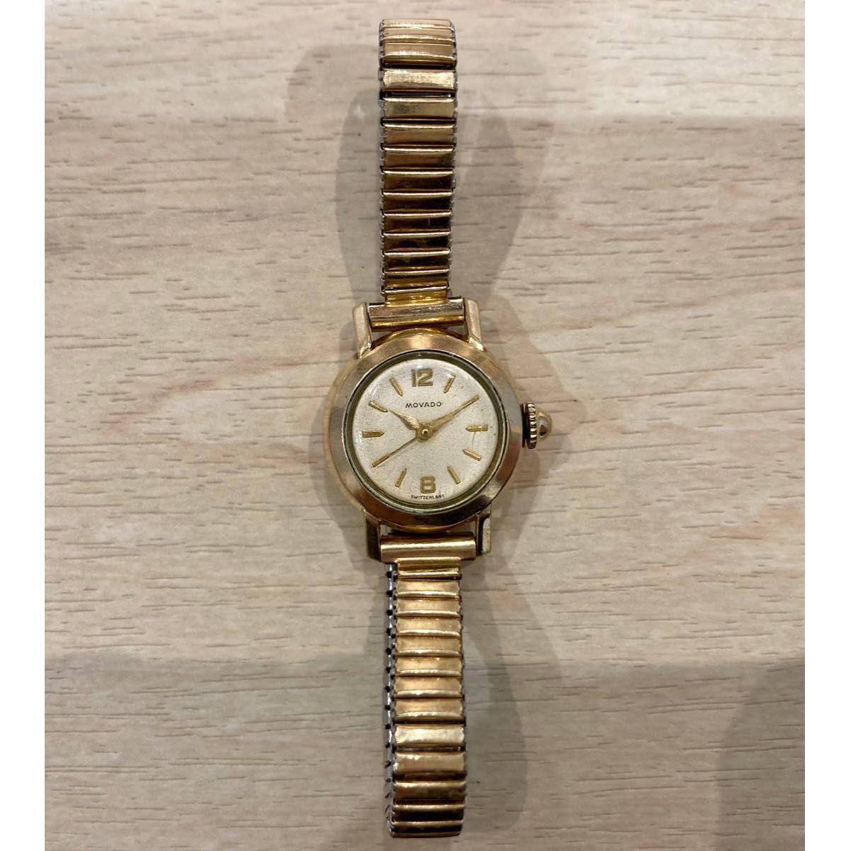 Used Working item [MOVADO Movado] Silver dial ladies watch