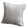 Pouzdro na polštář Stylový měkký jednobarevný povlak na polštář 45x45 cm Pouzdro na polštář v severském stylu se střapcem Kulový povlak na polštář Potřeby pro domácnost