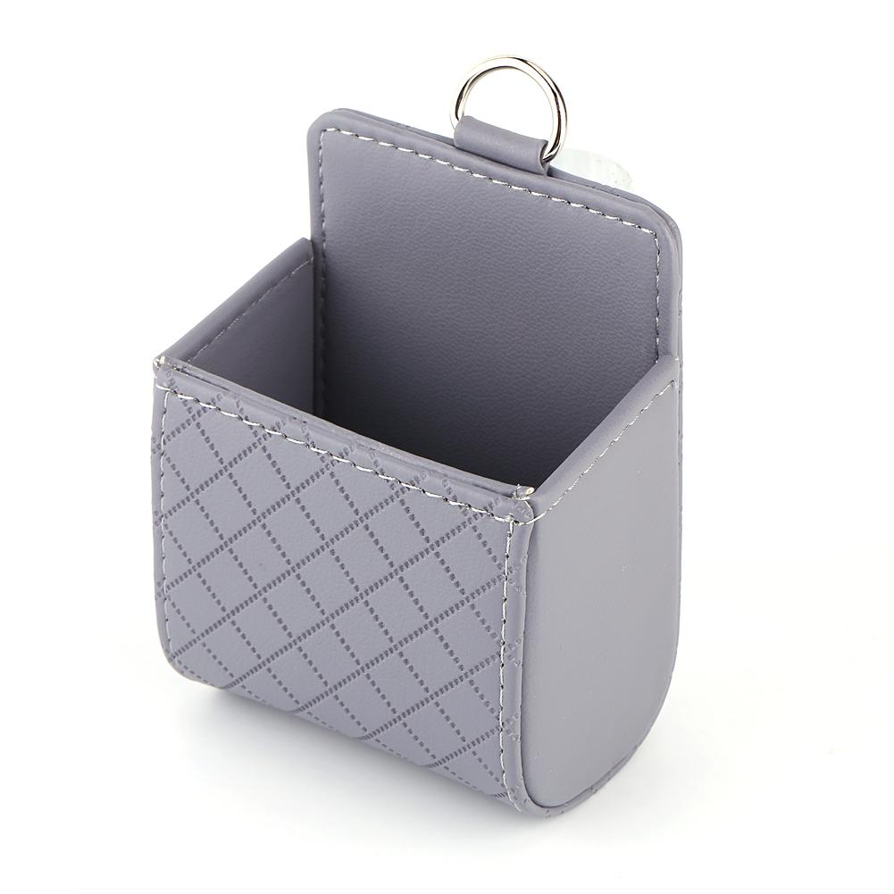 

Car Universal Storage Pouch Bag Phone Mod Sun Glass Box Holder Pocket Organizer Gray