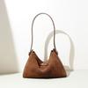 Premium Niche Bag Women's Autumn and Winter Suede Versatile Messenger Bag Simple Retro Casual Leather Portable Shoulder Bag