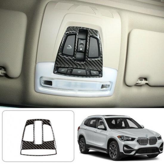 For BMW X1 2016- F48 real carbon fiber front Reading light cover trim 1pcs