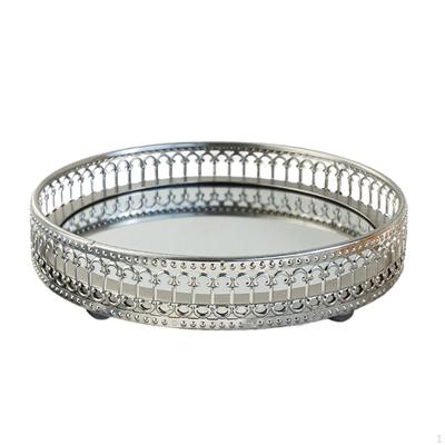 Beauty Accessory Organizer, Mirror Tray for Dressing Table