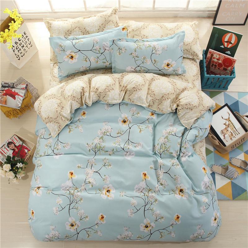 Home Textile Grinding Four-piece Set, Bed Sheet Quilt Cover, Single Dormitory Bedding Three-piece Set