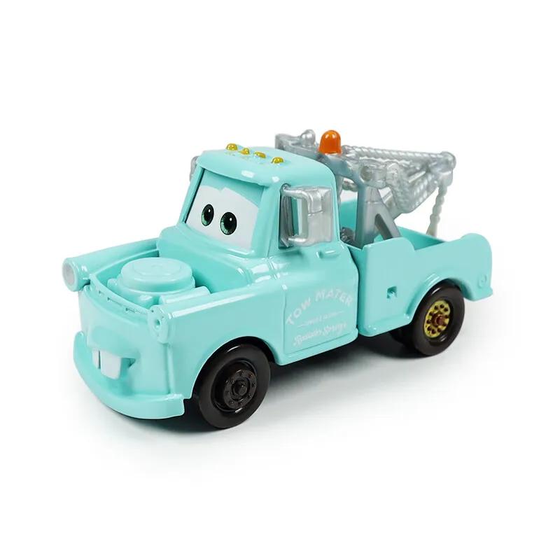 Disney Pixar Cars Lightning McQueen Mater Jackson Storm King Mater 1:55 Alloy Car Model Toy for Children and Gifts