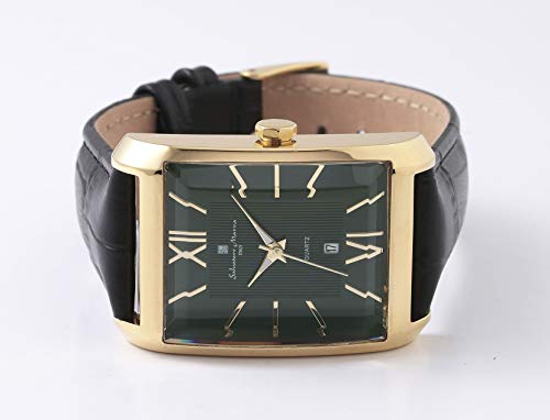Salvatore Marra Men's Stainless Steel Cut Glass Watch SM21101-GDGR