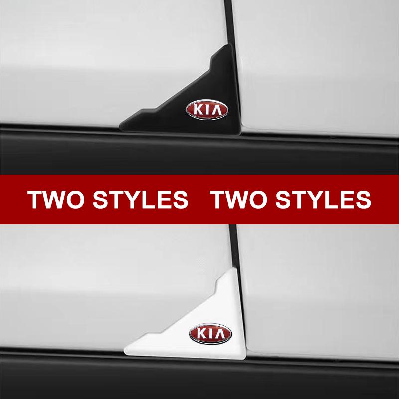 2Pcs Car Door Corner Silicone Cover Bumper Crash Anti-Scratch Protection Sticker For KIA Cerato Sportage R K2 K3 K5 Sorento Sportage R Rio Soul