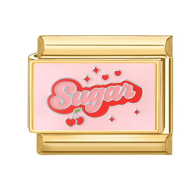 

Cute Dog Cat Have Fun Flower Heart Cherry Gold Color Y2K Italian Charm Links Fit 9MM Stainless Steel Bracelet Women DIY Making