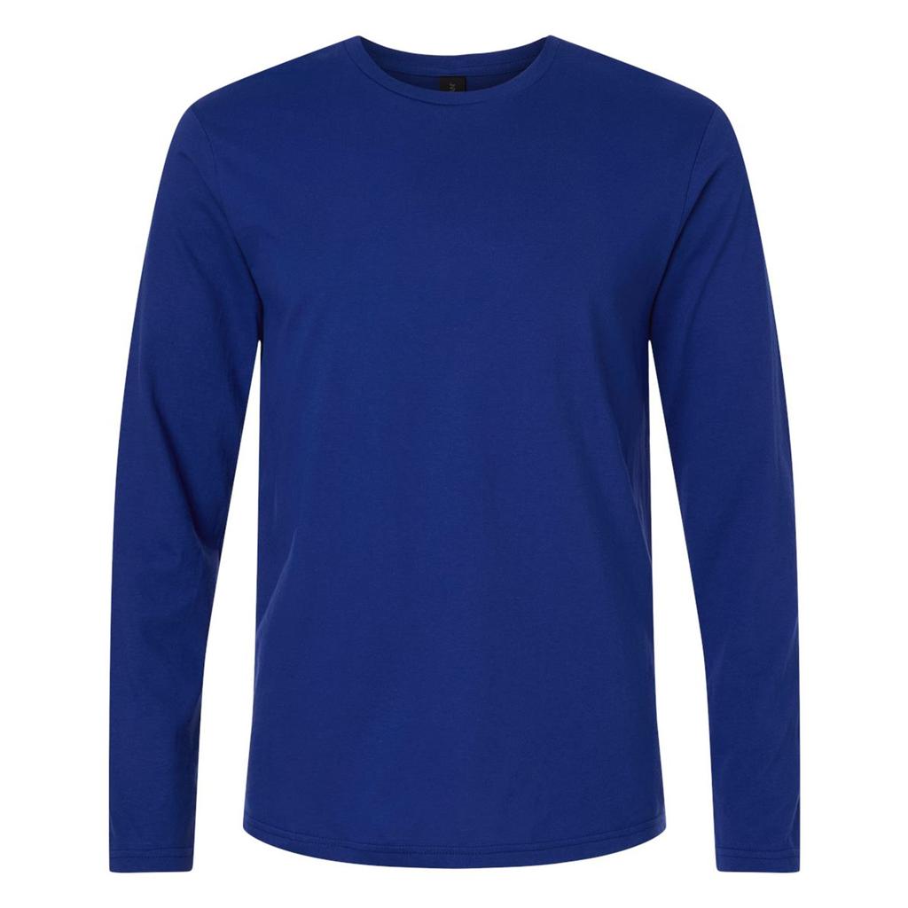 Gildan T-shirt a maniche lunghe unisex adulto softstyle tinta unita