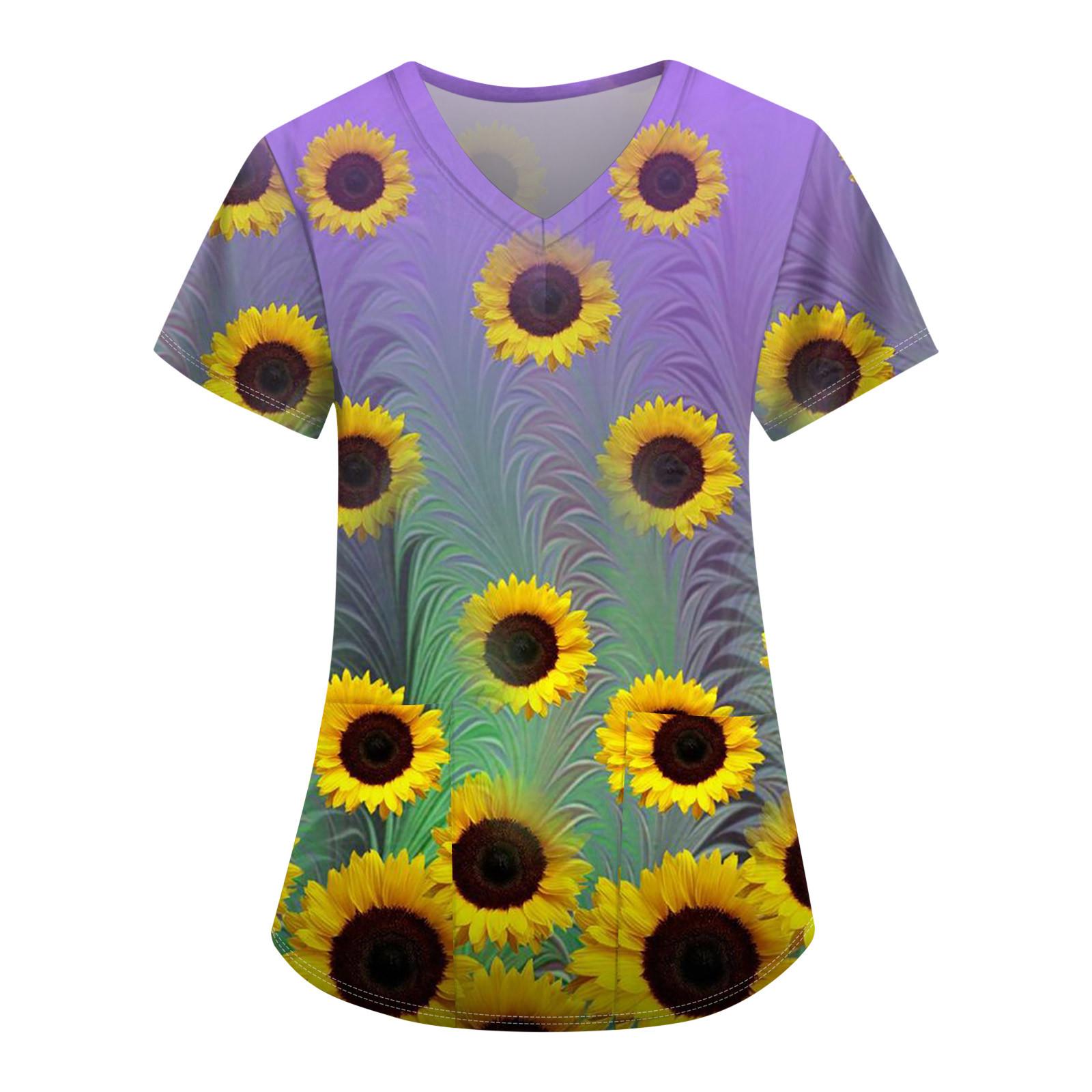 Женские свободные топы с коротким рукавом Повседневные топы больших размеров с V-образным — фото 6